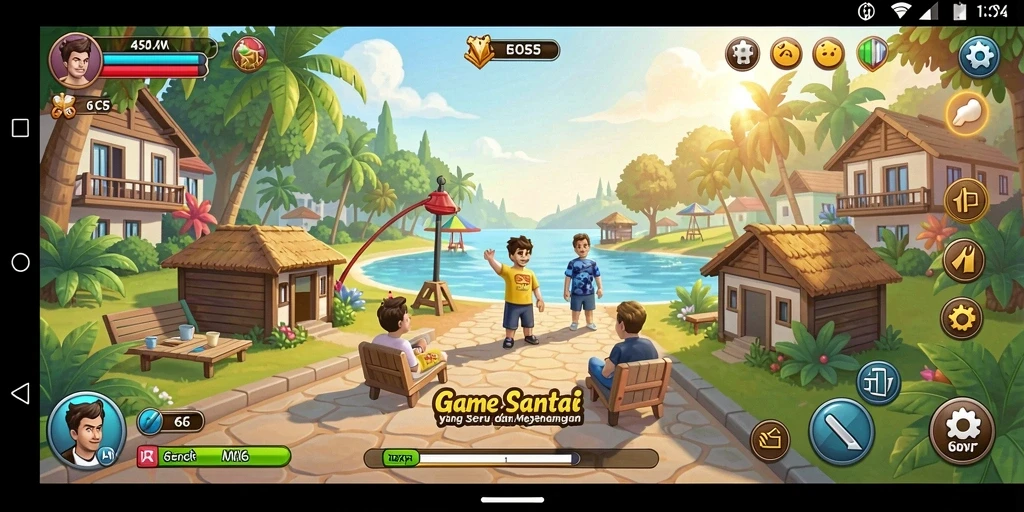 Tampilan menarik dari gameplay 6CF yang penuh warna.