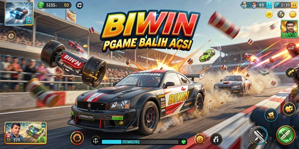 Gambaran gameplay balap penuh aksi di BIWIN.