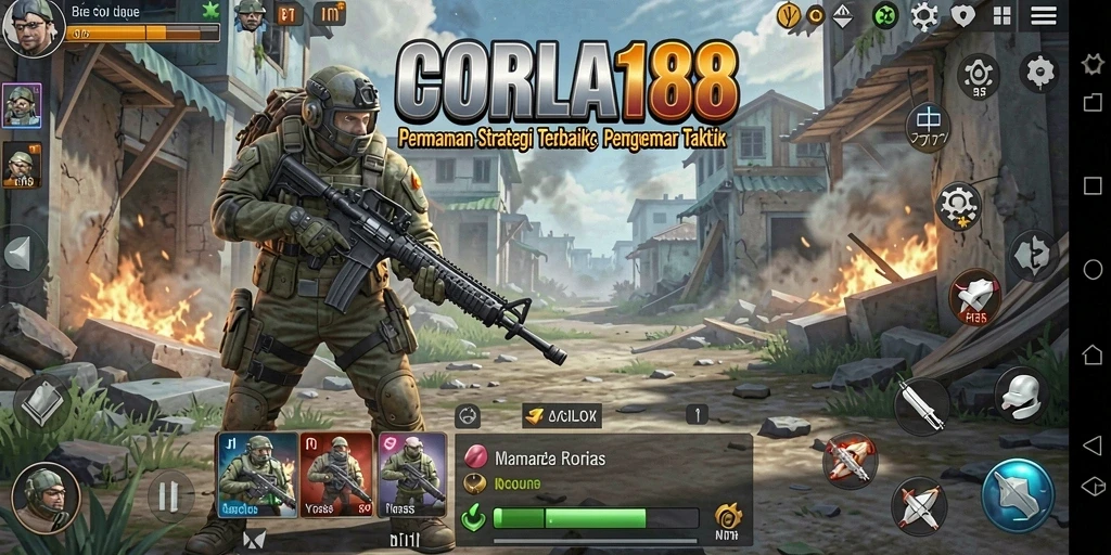 Tangkapan layar permainan CORLA188 menunjukkan aksi strategi mendebarkan.