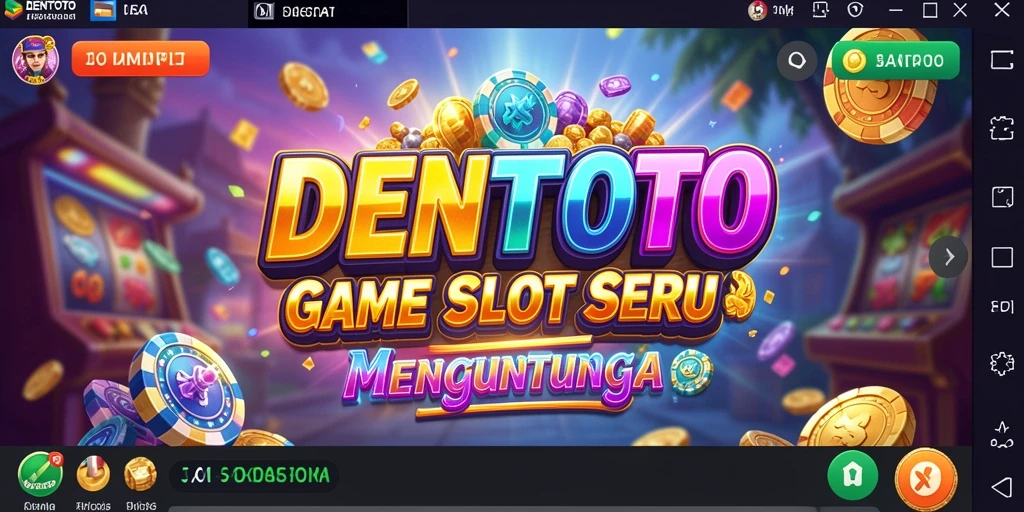 Screenshot gameplay DENTOTO yang menampilkan momen mendebarkan saat bermain slot.