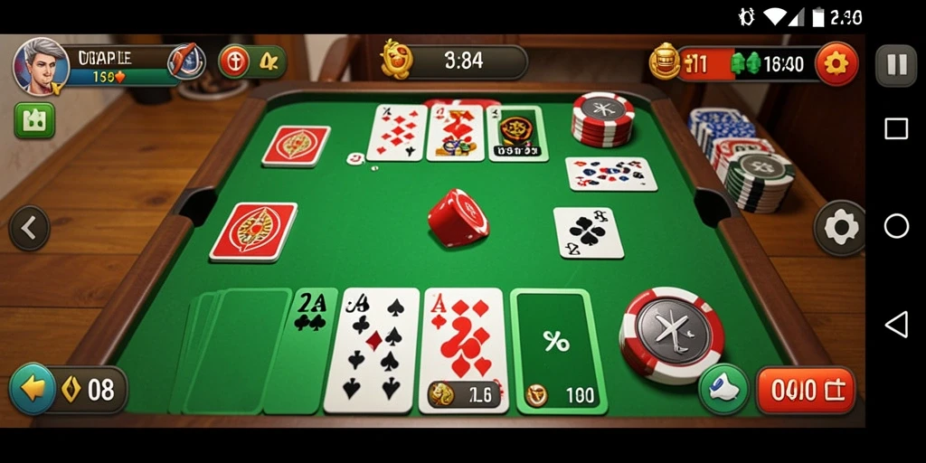 Tampilan gameplay seru F08 saat pemain beradu strategi dalam Gaple.