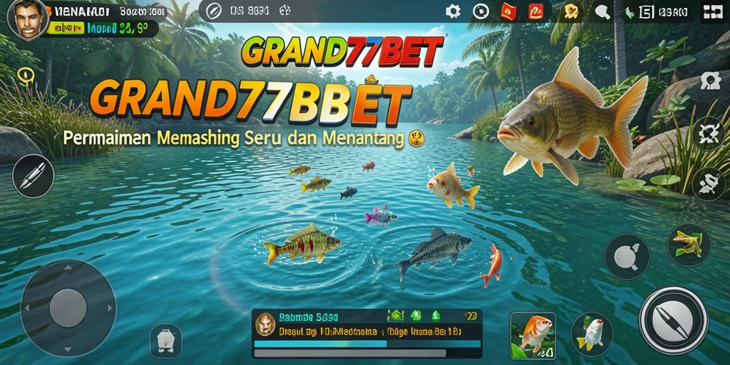 Tampilan gameplay memancing yang seru di GRAND77BET.