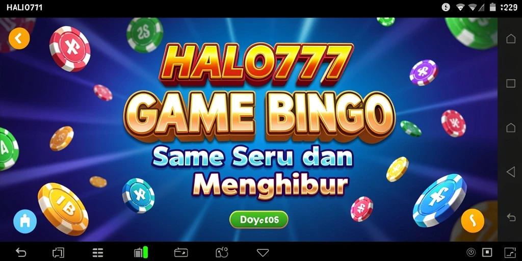 Screenshot gameplay HALO777 yang menunjukkan keseruan bermain Bingo.