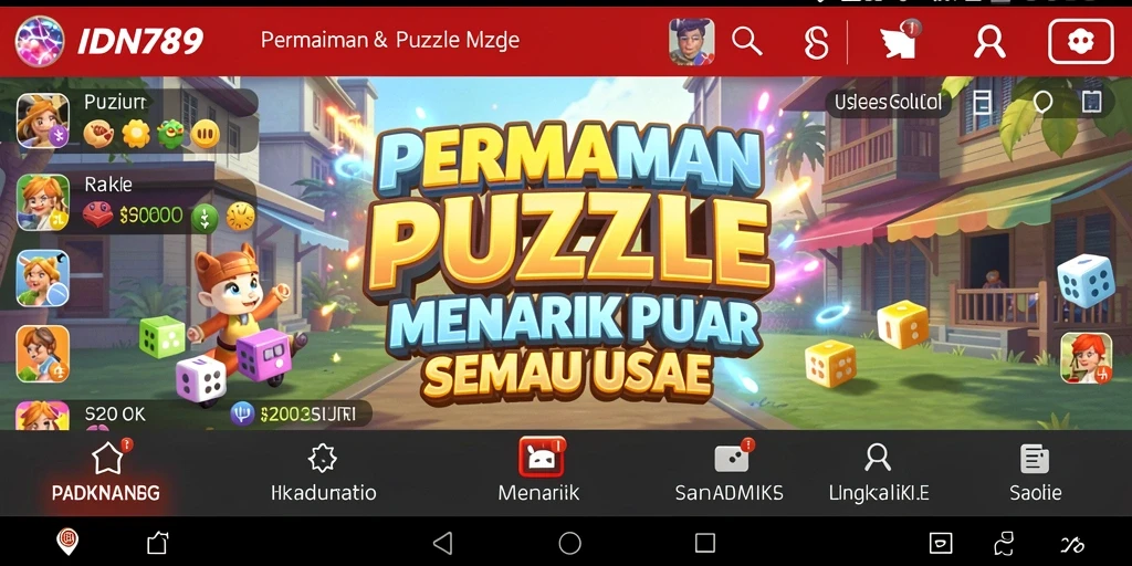 Tampilan gameplay yang menarik dalam IDN789, penuh dengan tantangan Puzzle.