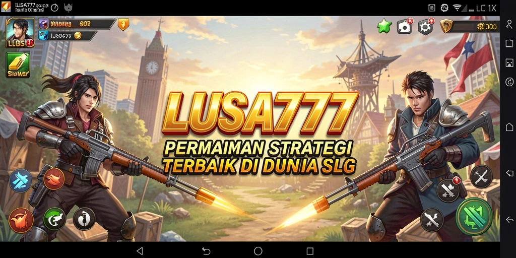 Tampilan gameplay LUSA777 dengan aksi strategi seru.