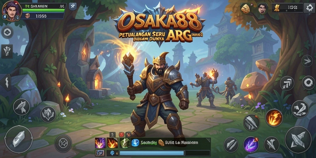 Tangkapan layar utama OSAKA88 menunjukkan aksi pertempuran seru dalam gameplay ARPG.