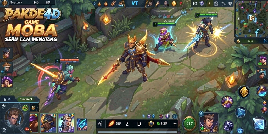 Tampilan menakjubkan dari gameplay PAKDE4D yang intens.