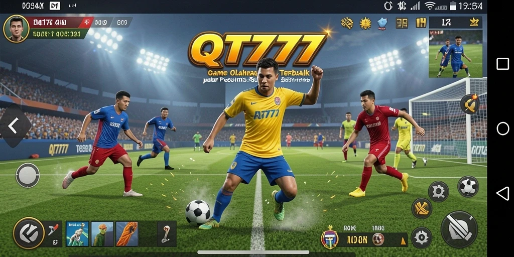 Screenshot QT777 menunjukkan aksi seru dalam permainan olahraga.