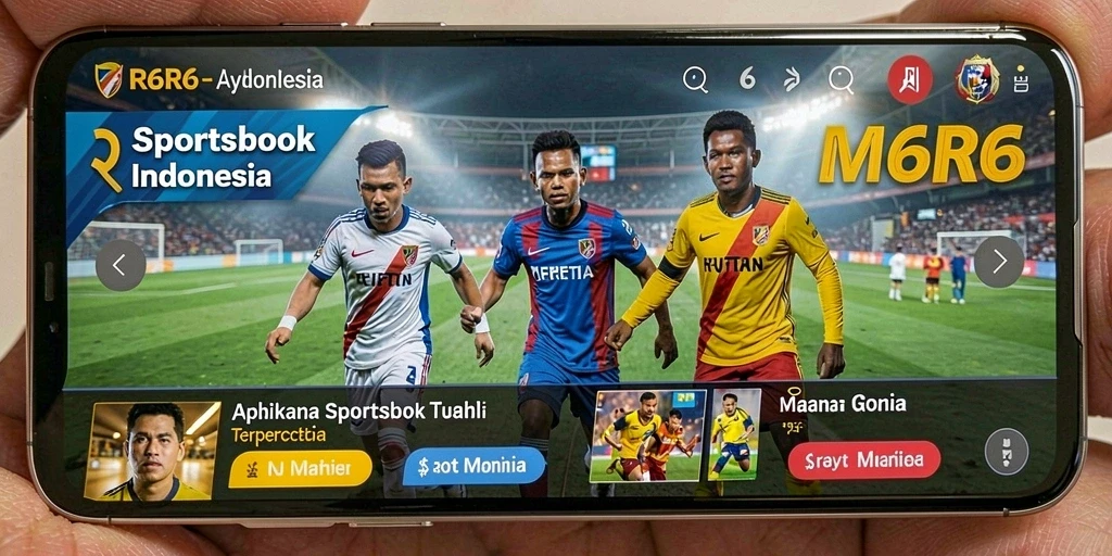 Tampilan gameplay R6R6 dengan fitur taruhan olahraga interaktif.