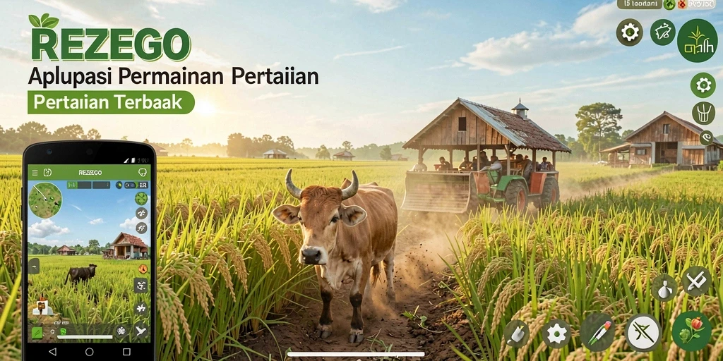 Tampilan gameplay yang menarik dari REZEGO saat bertani.