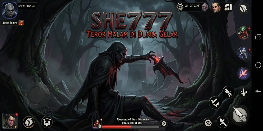 Tangkapan layar menunjukkan suasana gelap dan menegangkan dalam gameplay.