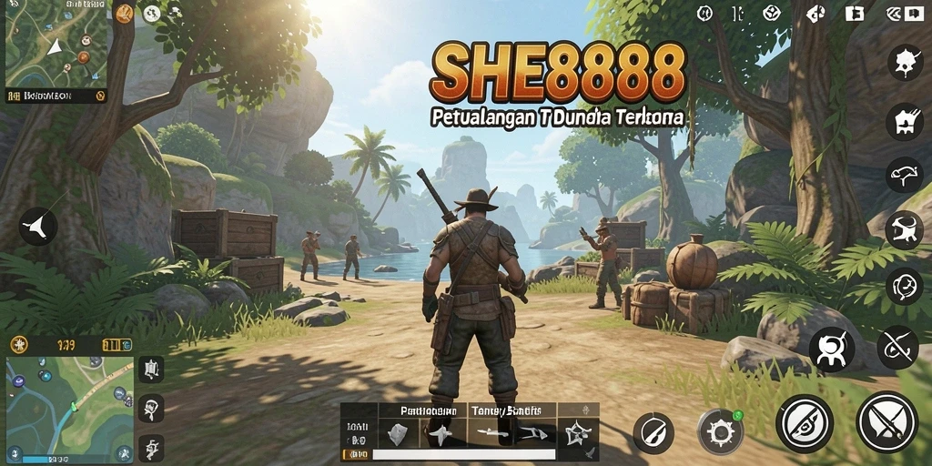 Screenshot gameplay seru di dunia terbuka SHE888 yang menakjubkan.