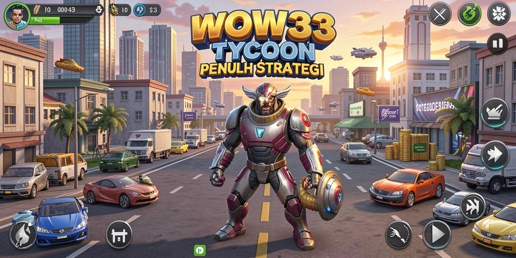 Screenshot WOW33 menampilkan gameplay Tycoon yang seru dan mendebarkan.